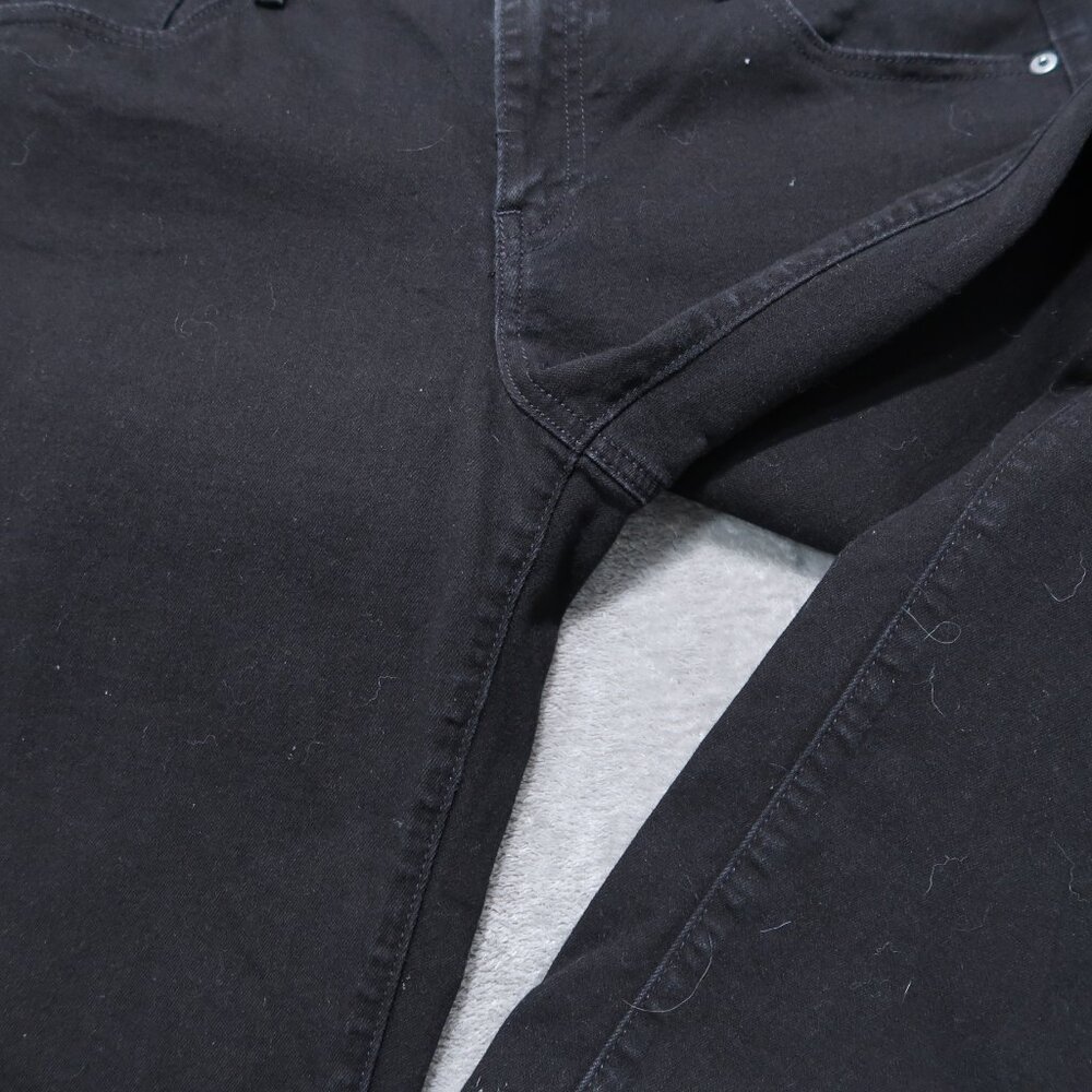 Gap Jeans Womens 32x30 Black 1969 Straight Medium Rise Dark Wash Stretch Goth - Picture 3 of 14